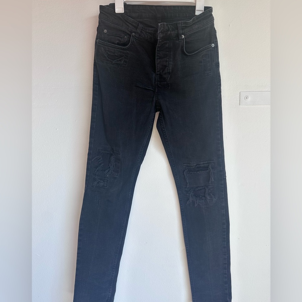 Ksubi Black Distressed Skinny Jeans